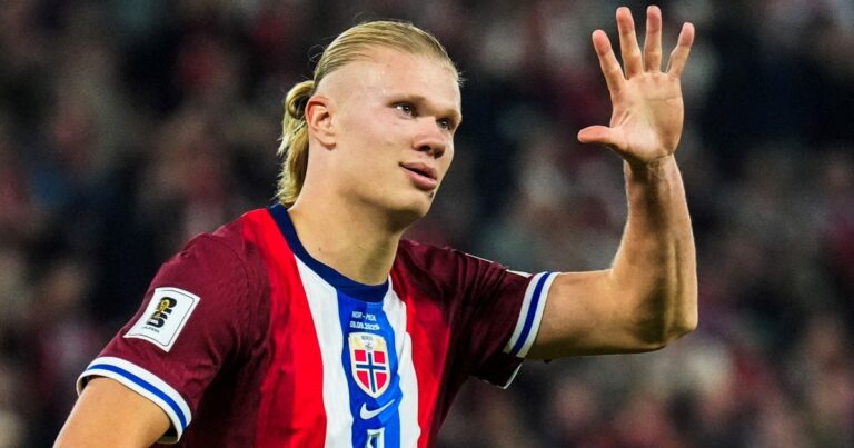 Un Haaland bestial se despachó con cinco goles y Aasgaard aportó otros cuatro para el 11-1! de Noruega sobre Moldavia que complica a Italia