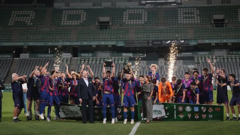 Racing de Avellaneda y FC Barcelona, final del Mundial de Clubes Juvenil