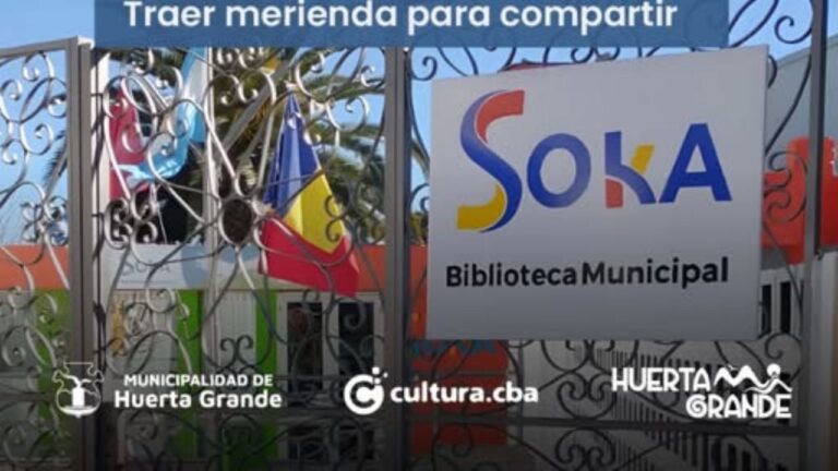 Huerta Grande convocó a un nuevo Fogón de Autores en la Biblioteca Soka