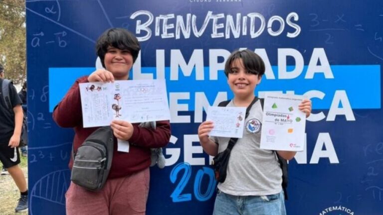 Dos estudiantes municipales se destacaron en la instancia nacional de Matemática