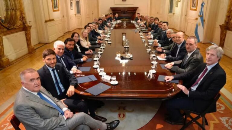 Javier Milei se reunió con los gobernadores para buscar acuerdos políticos