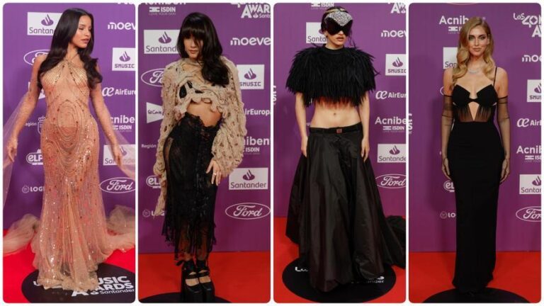 La alfombra roja de Los40 Music Awards Santander 2025 en Valencia: los mejores ‘looks, de Rosalía a Aitana, Emilia y Chiara Ferragni