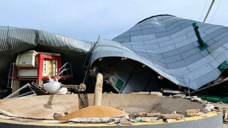 Etruria quedó devastada tras ráfagas de 170 km/h y ya recibe asistencia