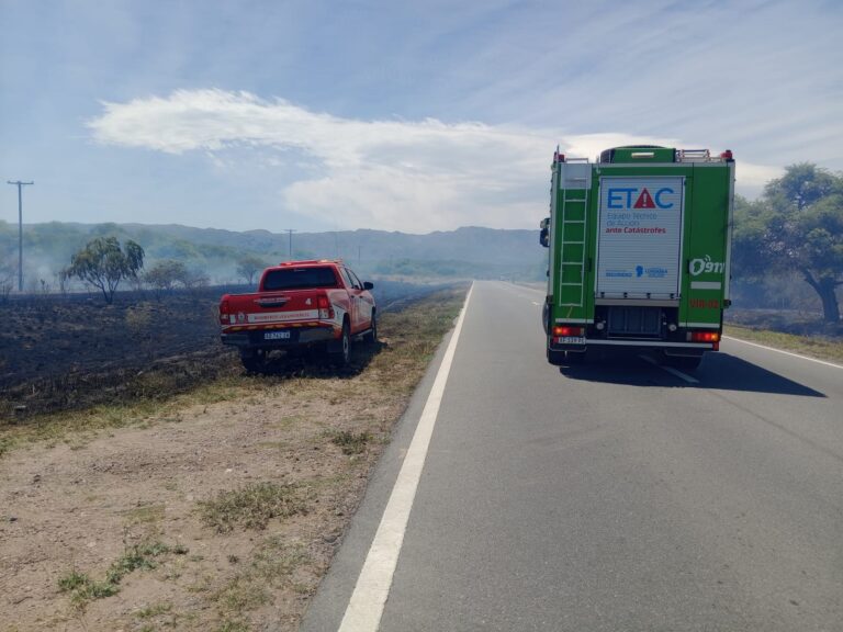 Charbonier: fue controlado el incendio y piden precaución al circular por Ruta 38