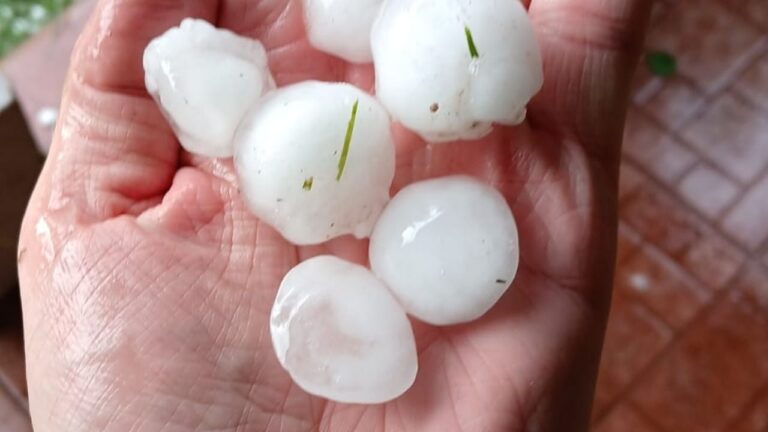 Granizo y vientos fuertes afectaron zonas del interior de Córdoba