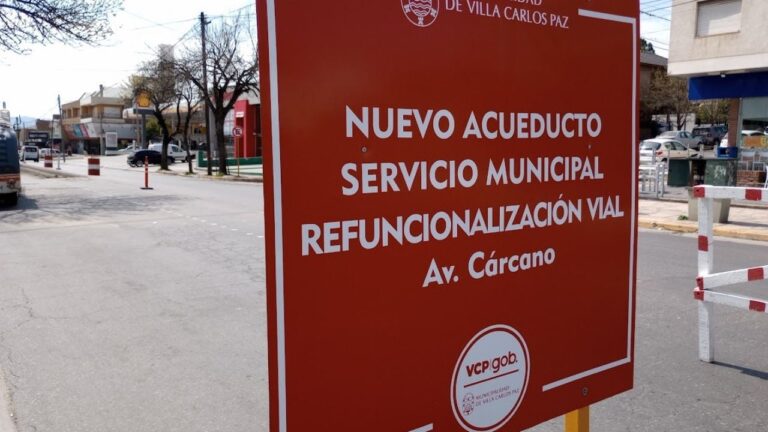 Carlos Paz ya tiene el nuevo acueducto conectado y vuelve el agua
