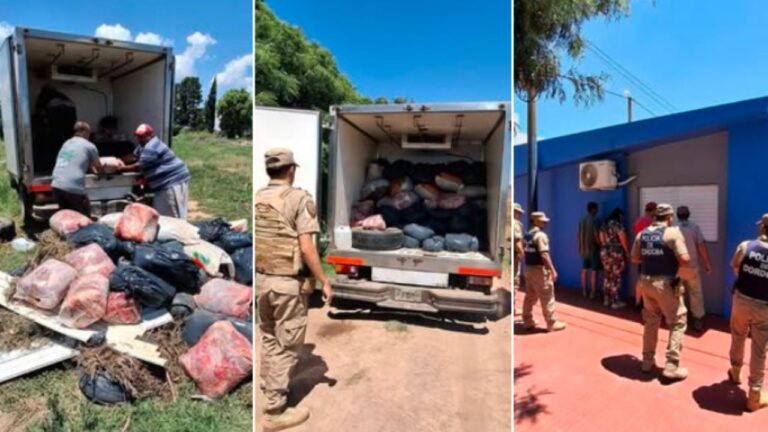 Secuestran una tonelada de carne y detienen a cuatro personas en Seeber