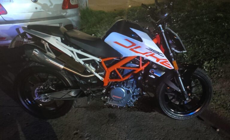 Motociclista sufrió la amputación de un pie tras una caída en Ampliación Residencial América