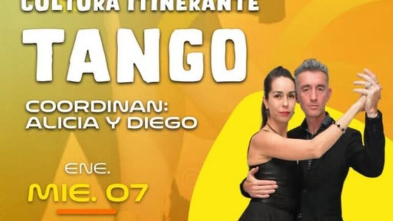 Cultura Itinerante de La Falda presenta un Taller de Tango