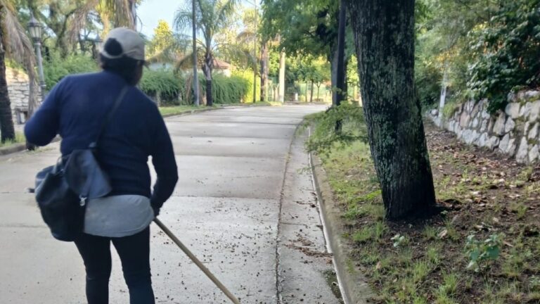 Se completaron trabajos de barrido de calles en Valle Hermoso