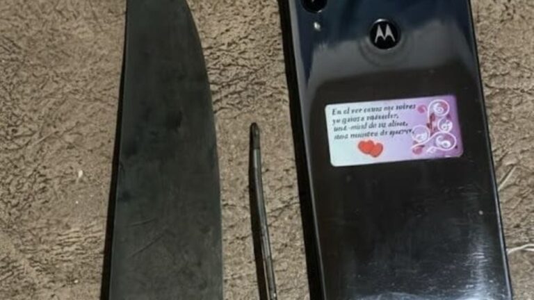 Llevaba un televisor robado y amenazó con una cuchilla al ser sorprendido