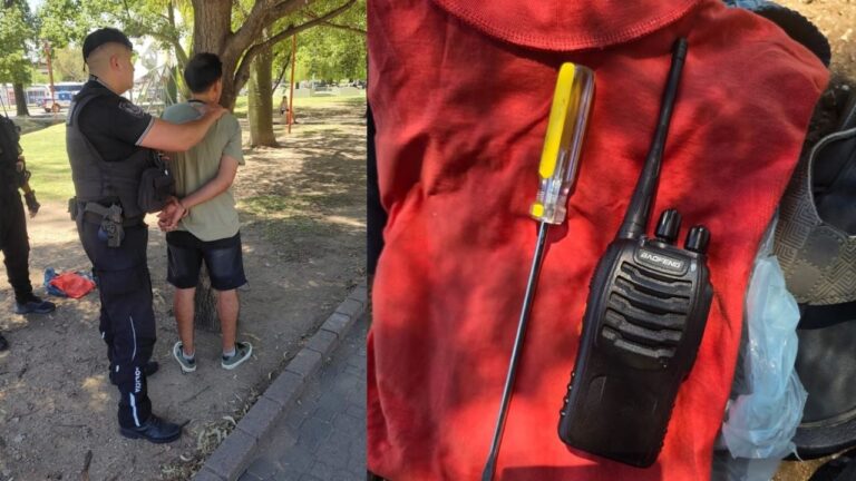 Carlos Paz: lo atraparon forzando una camioneta en el estacionamiento del Disco