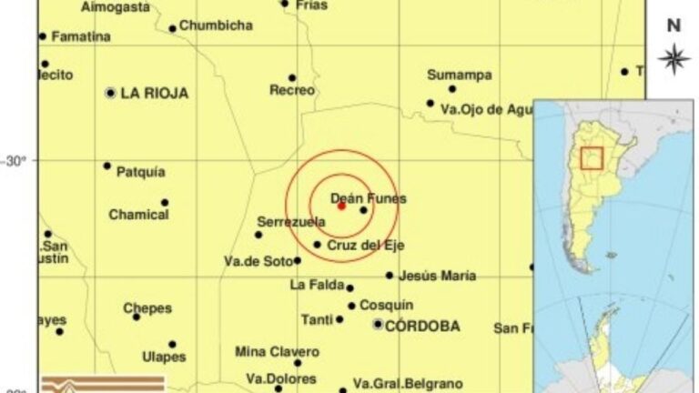Un sismo de 4,4 fue percibido en Punilla y el Gran Córdoba