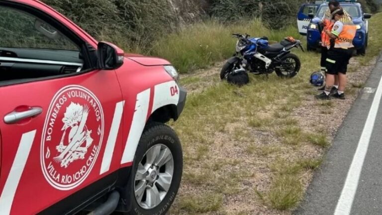 Tres motociclistas hospitalizados en el Sayago tras accidentarse en la Ruta 14