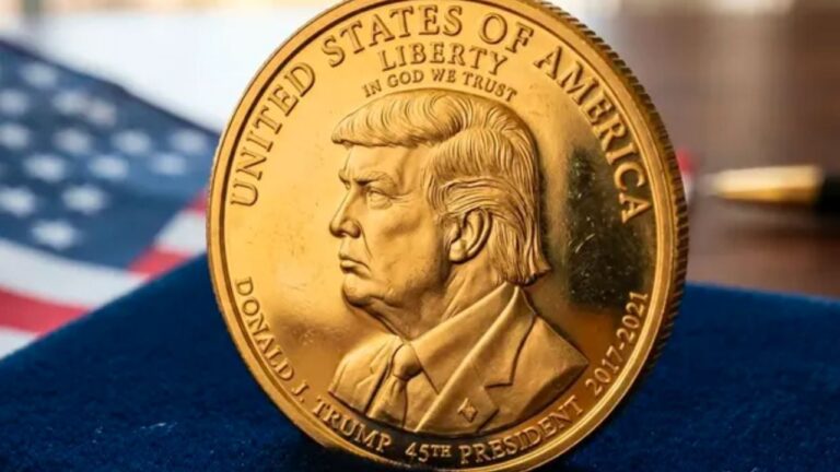 Estados Unidos emitirá una moneda de oro con la cara de Donald Trump
