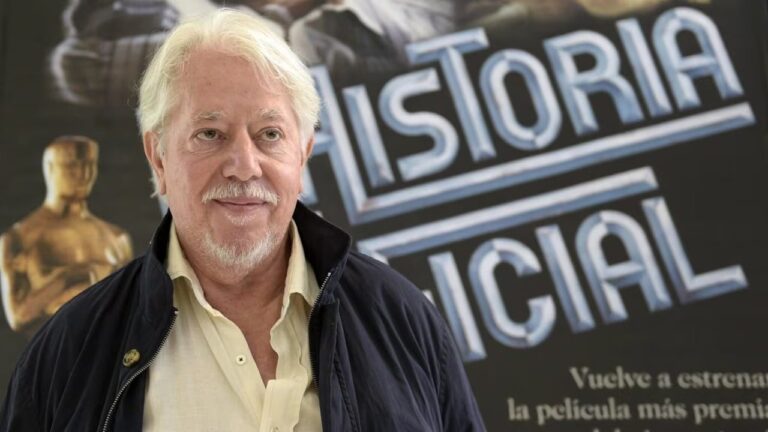 Retrato del director de cine argentino Luis Puenzo.