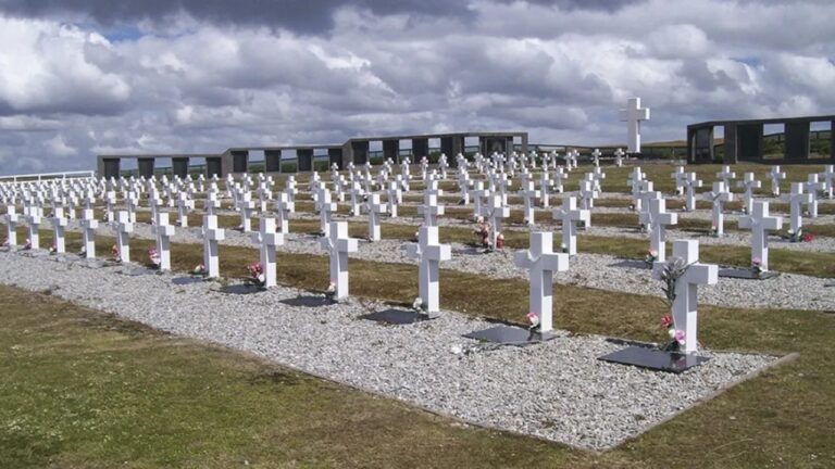Fotografía simbólica de un soldado argentino en las Islas Malvinas.