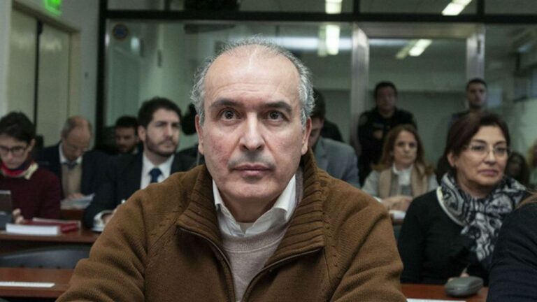 José López durante su declaración en el Tribunal Oral Federal Nro. 7 por la Causa Cuadernos