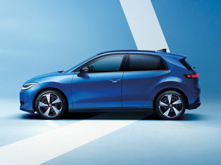 Volkswagen ID. Polo eléctrico de perfil con luces LED