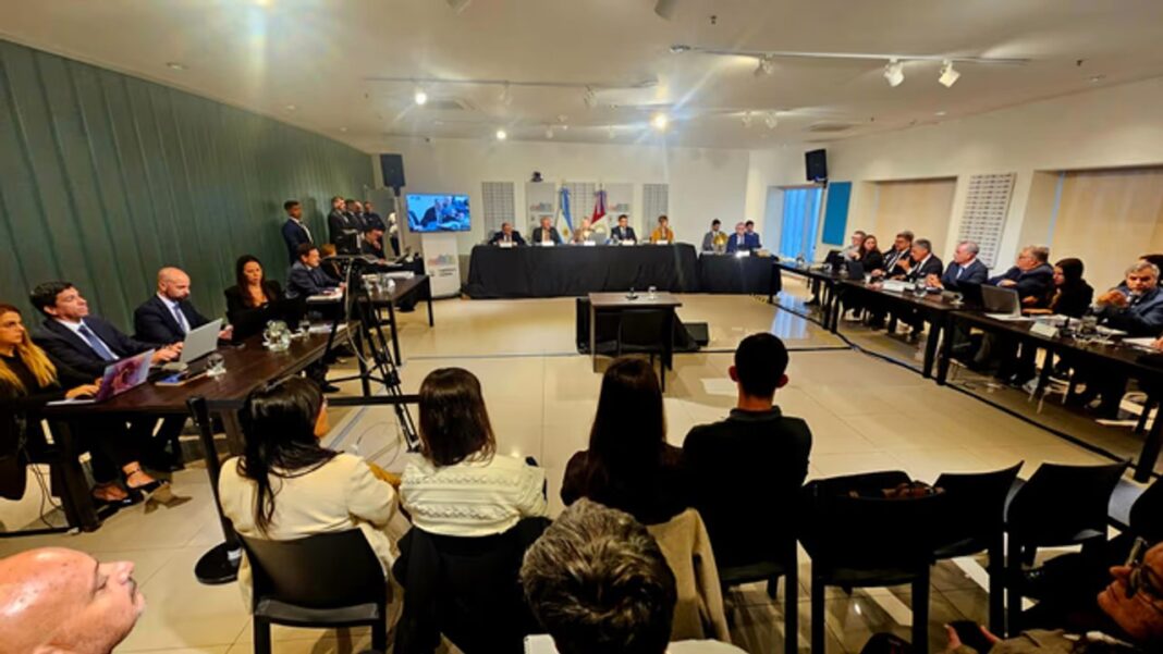 Sala de la Legislatura de Córdoba durante el jury a los fiscales del caso Dalmasso