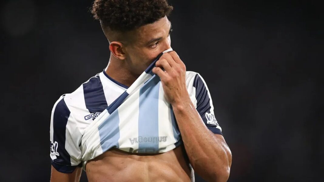 Diego Valoyes durante un partido de Talleres